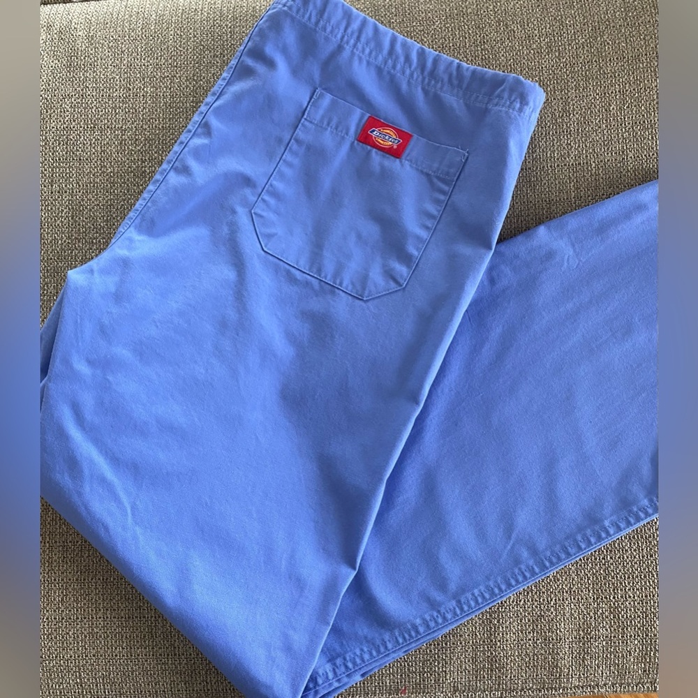 Dickies Men’s Blue Scrub Pants Sz Medium